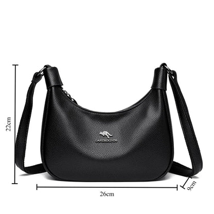 Women's Luxury Soft PU Leather Crossbody Shoulder Bag