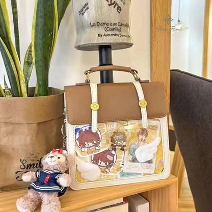 Transparent Ita Backpack – JK Lolita Messenger Crossbody Bag