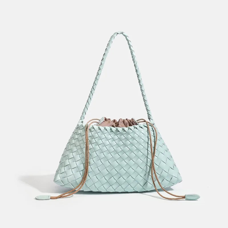 End Handbag Messenger Bag Large Inner Pocket Popular Pure Hand Woven Bag Women Tote Shoulder