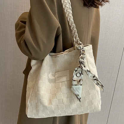 Large Canvas Shoulder Tote Bag for Women – Lightweight Casual Handbag