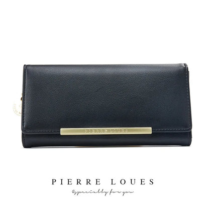 Women S Long Purse Pure Color Simple Large Capacity Mobile Phone Storage Multi-Function Hand