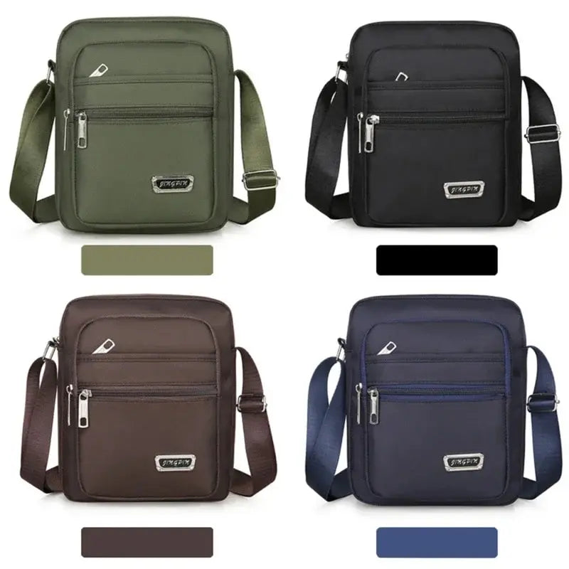 Men S Shoulder Bag Business Leisure Large Capacity Portable Handbag Multi Layer Waterproof Summer