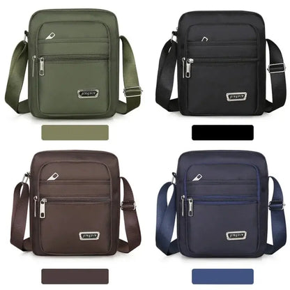 Men S Shoulder Bag Business Leisure Large Capacity Portable Handbag Multi Layer Waterproof Summer