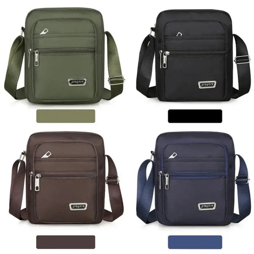 Men S Shoulder Bag Business Leisure Large Capacity Portable Handbag Multi Layer Waterproof Summer