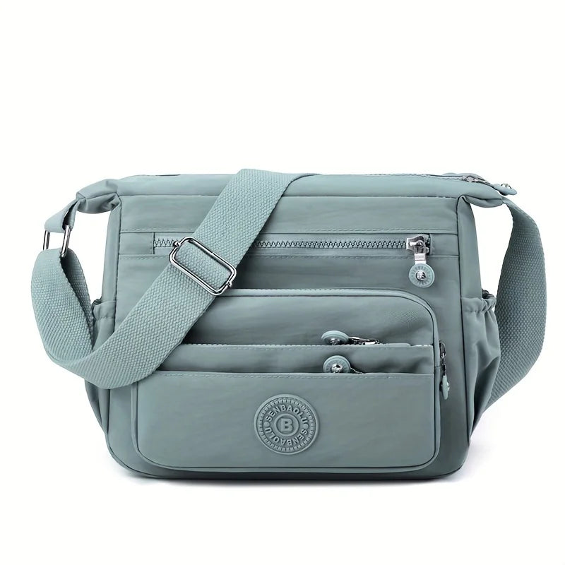 Lightweight Black Nylon Chic Crossbody Bag Women Adjustable Strap