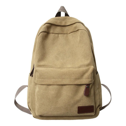 Casual Canvas Backpack Large-Capacity Computer Storage