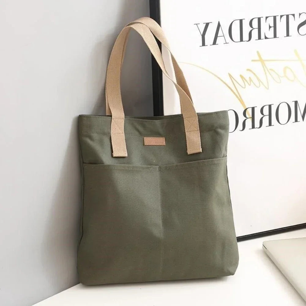 Large Canvas Tote Bag for Women – Everyday Shoulder Handbag