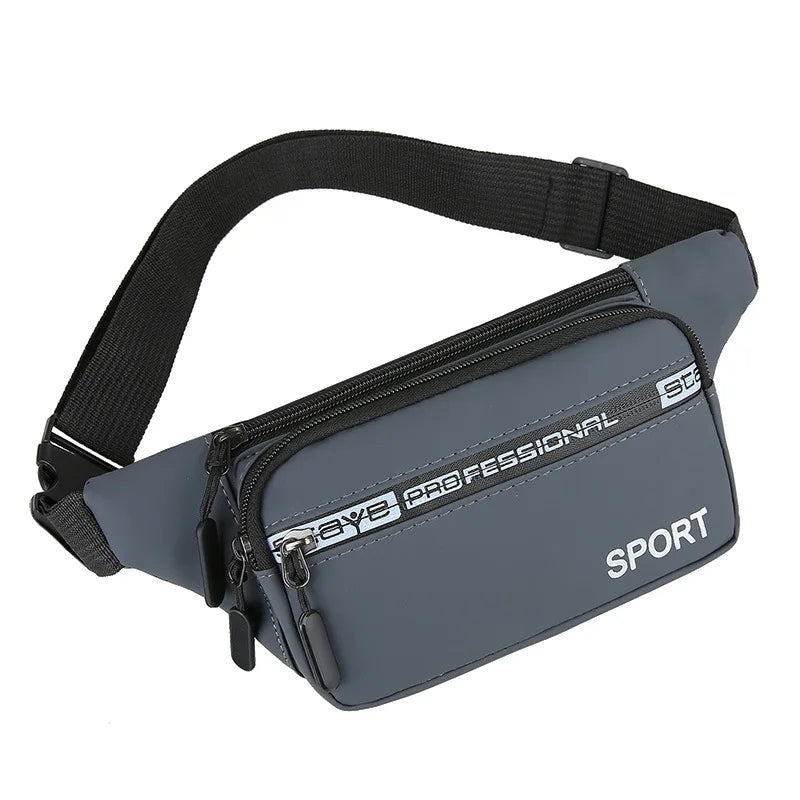 Men S Waist Bag Casual Sports Running Mobile Phone Storage Large-Capacity Waist Bag