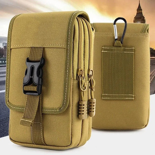 7-Inch Mobile Phone Waist Bag Wear-Resistant Oxford Fabric Belt Waist Bag Waist Hanging Bag Mobile