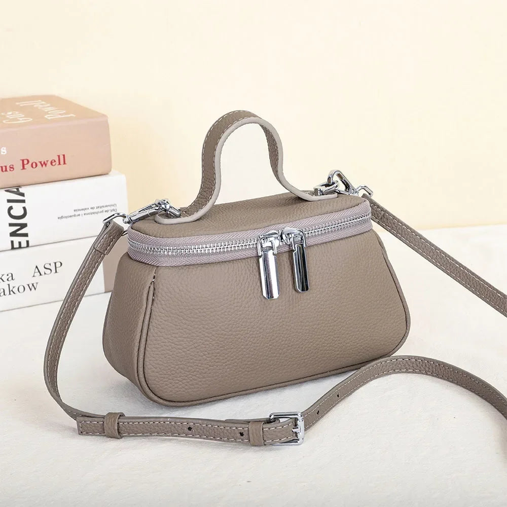 Head Layer Cowhide Women S Crossbody Bag Multi-Functional Handbag Shoulder All Ride Satchel Real