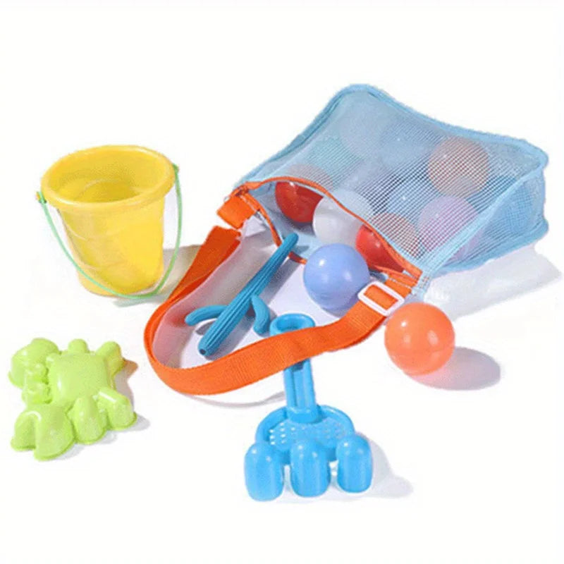 Colorful Hollow Crossbody Bag 1pcs Mesh Beach Bags Toilet Bag Adjustable Strap Summer Daily Phone