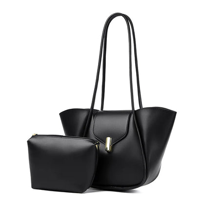 Large Capacity Tote Bag for Women – Work Shoulder Handbag with Pouch