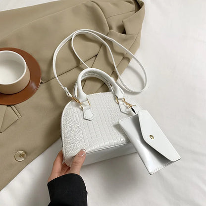 Crocodile Pattern Top Handle Tote Bag for Women