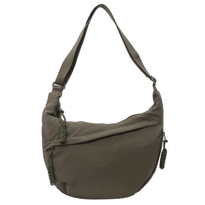 Crescent Crossbody Bag for Women – Lightweight Nylon Shoulder Bag
