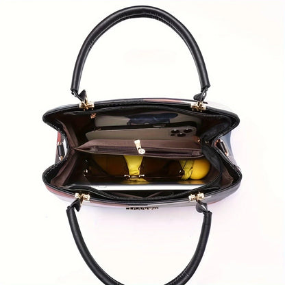 Plaid Small Tote Bag Ball Decoration Multi Layer Handbag Shoulder Crossbody Women Date Party Student
