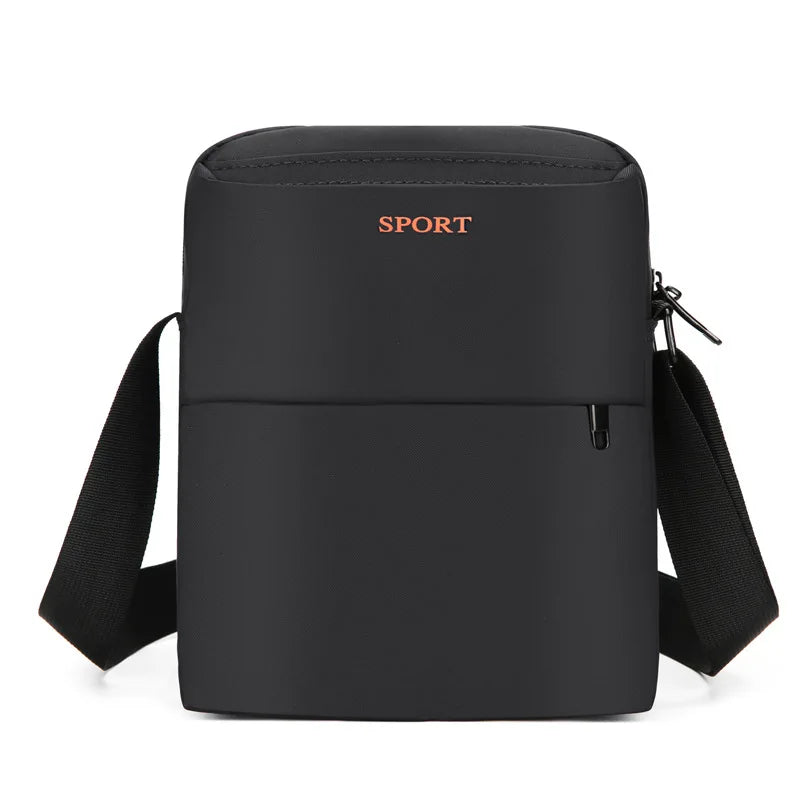 Men S Large-Capacity Single-Shoulder Bag Casual Sports Crossbody Bag Multi-Compartment Commuter
