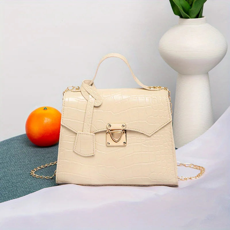 Twist Lock Crossbody Handbag – Women's Designer Tote Purse