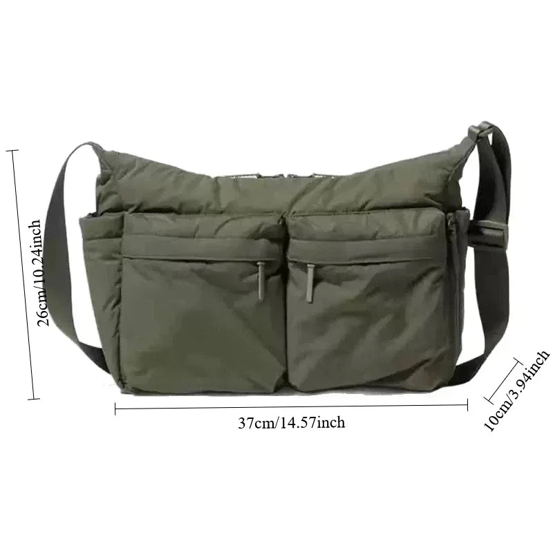 Casual Multi-Pocket Messenger Bags Women Nylon Shoulder Bag Ladies Large Handbags Female Travel