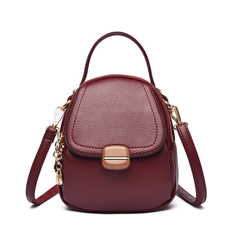 Mini PU Leather Crossbody Bag for Women