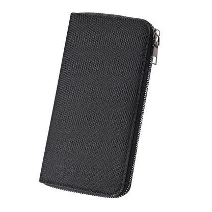 Canvas Wallet Men S Long Simple Zipper Holding Large Capacity Multi-Function Mobile Phone Storage