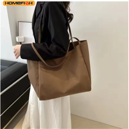 Women Daily Travel Shoulder Bag Pouch Homefish Eco Reusable Grocery Handbag