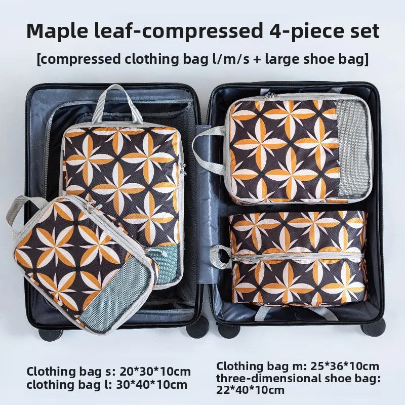 Printing Travel Storage Bag Compression Set Digital Toileting Makeup Clothes Shoes Luggage