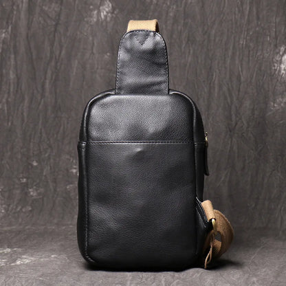 Men S Multi-Function Mobile Phone Storage Women Real Leather Shoulder Diagonal Cross Backpack Large