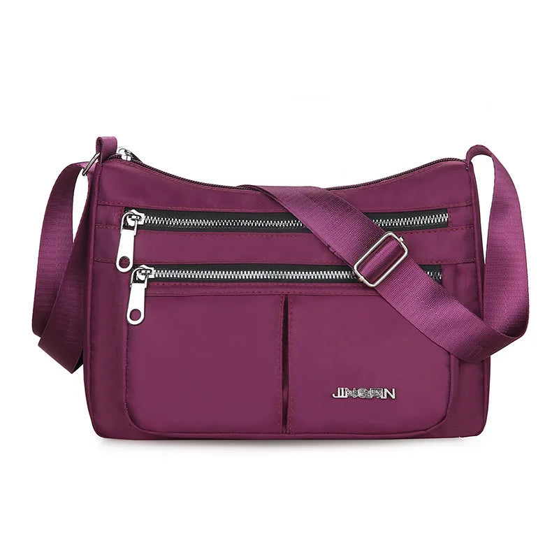 Waterproof Crossbody Bag for Women – Multi-Pocket Oxford Shoulder Bag