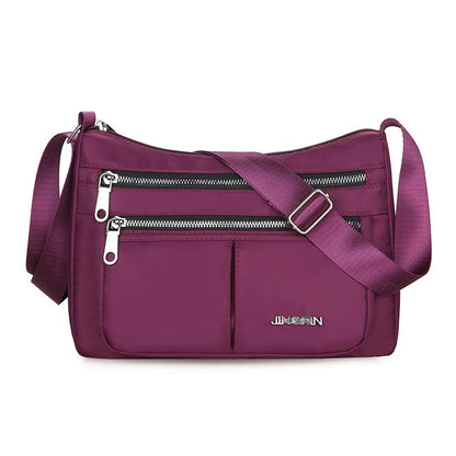 Waterproof Crossbody Bag for Women – Multi-Pocket Oxford Shoulder Bag
