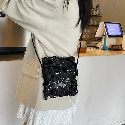 Sequin Crossbody Bag – Women's Sparkly Mini Evening Shoulder Purse