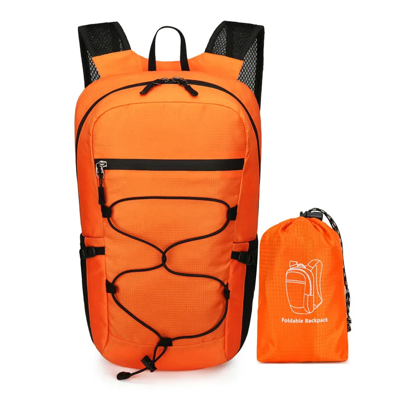 Outdoor Folding Waterproof Hiking Backpack Large Capacity Travel Men Women - Waterproof
