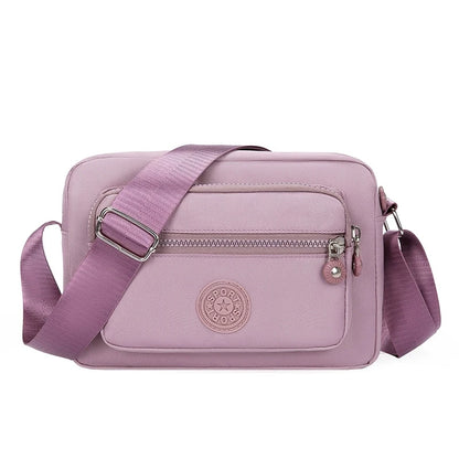 Nylon Crossbody Bag for Women – Lightweight Multi-Pocket Shoulder Bag
