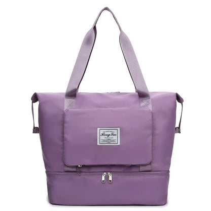 Waterproof Gym Tote Bag for Women – Shoe Compartment & Multi-Pocket