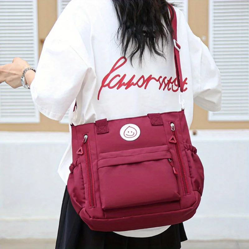 Simple Casual Shoulder Bag Adjustable Strap Large Capacity Fashionable Versatile Crossbody Bag