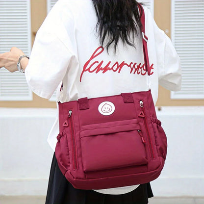Simple Casual Shoulder Bag Adjustable Strap Large Capacity Fashionable Versatile Crossbody Bag
