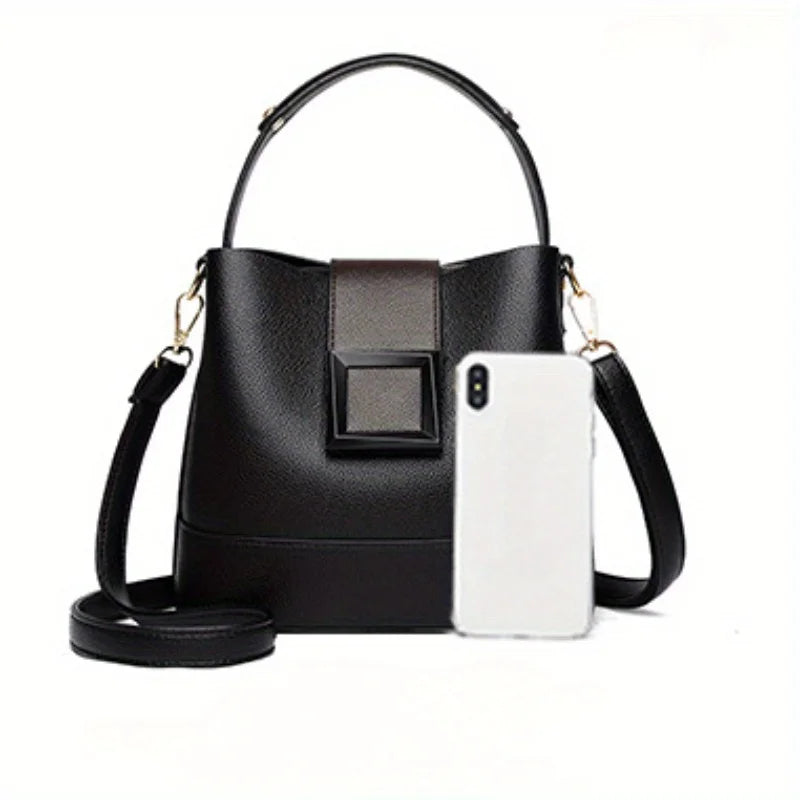 Patent Leather Shoulder Bag Women Stylish Underarm Handbag