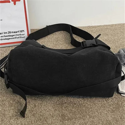 Canvas Crossbody Bag for Men – Large Capacity Messenger Shoulder Bag