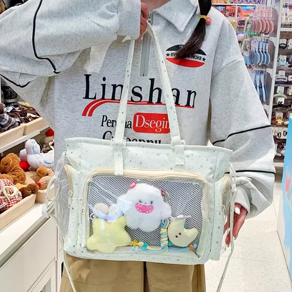 Ita Bag Transparent Window Tote for Anime & Lolita Fans