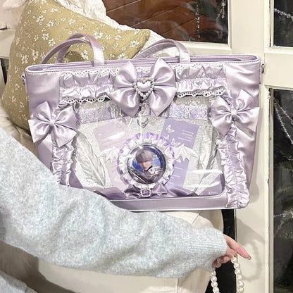 Ita Bag Transparent Window Tote for Anime & Lolita Fans
