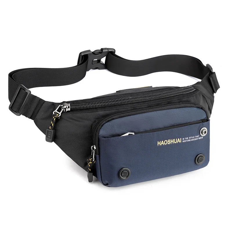Multifunctional Outdoor Leisure Men S Chest Bag Cross Body Travel Large Capacity Mobile Phone