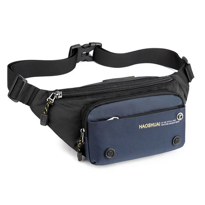 Multifunctional Outdoor Leisure Men S Chest Bag Cross Body Travel Large Capacity Mobile Phone