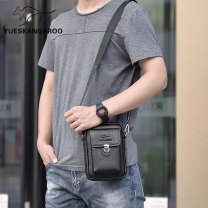 Mobile Phone Storage Men S Crossbody Buckle Small Backpack