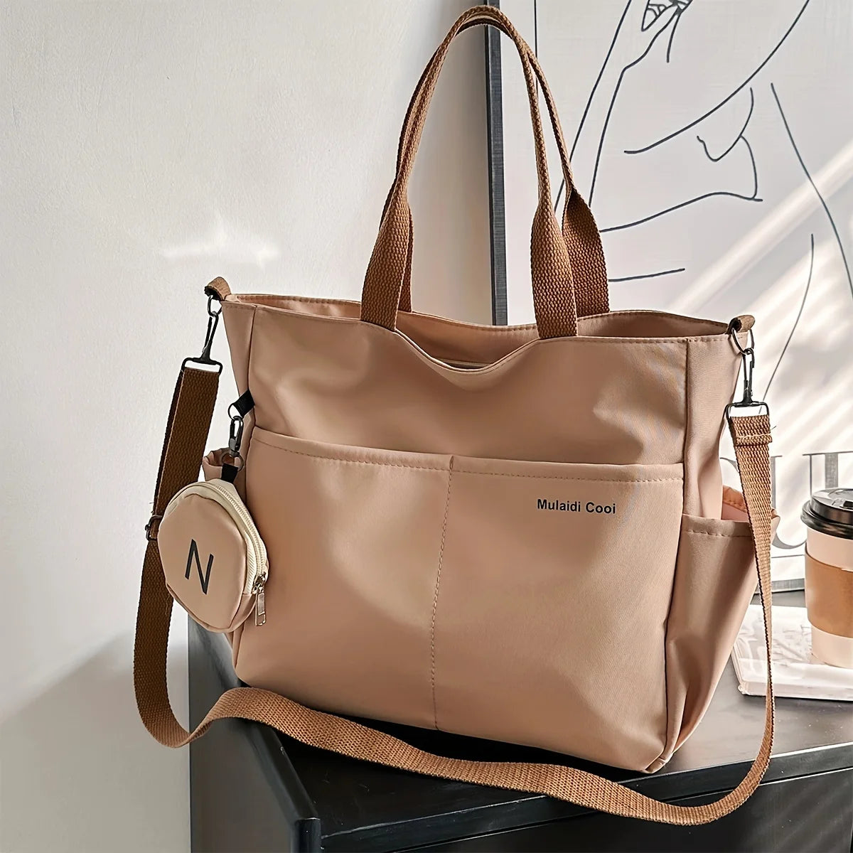 Large Capacity Nylon Tote Bag – Women's Crossbody Shoulder Bag