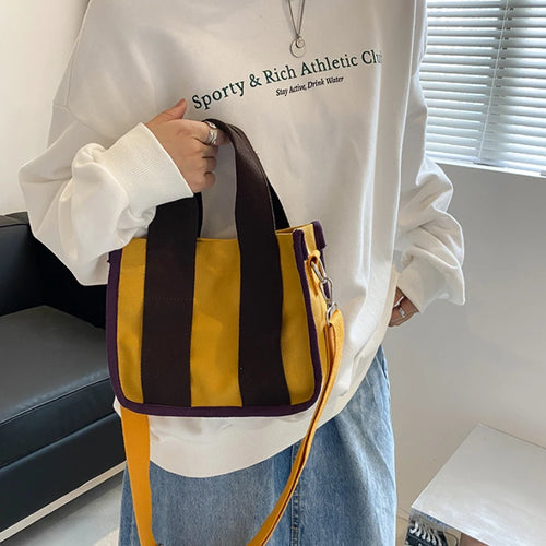 Fashionable Simple Women S Bag Color Blocked Handbag Women S Crossbody Shoulder Bag