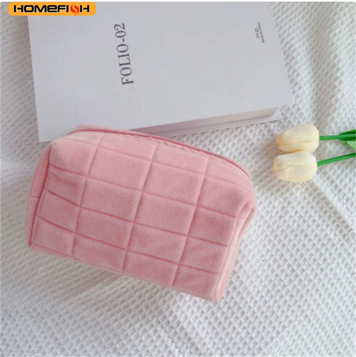 Homefish Stylish Large Capacity Pillow Shaped Storage Bag