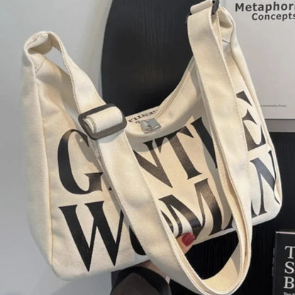 Large Capacity Crossbody Tote Bag with Adjustable Strap
