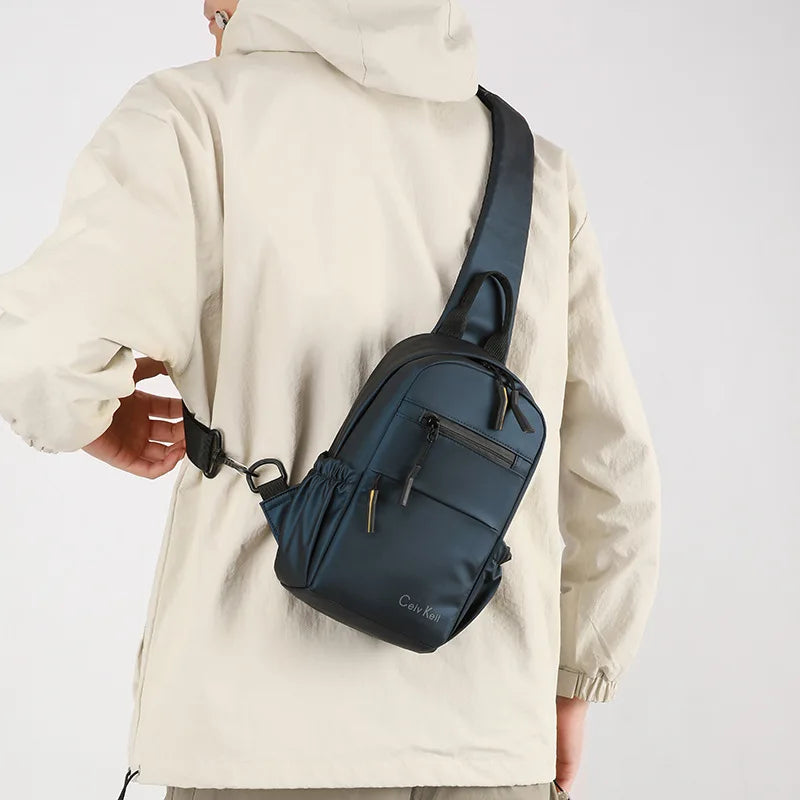 Fashionable Shoulder Men Simple Casual Crossbody Bag S Sports Large Capacity Waterproof Chest