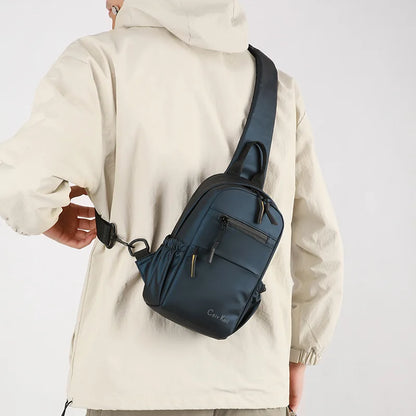 Fashionable Shoulder Men Simple Casual Crossbody Bag S Sports Large Capacity Waterproof Chest