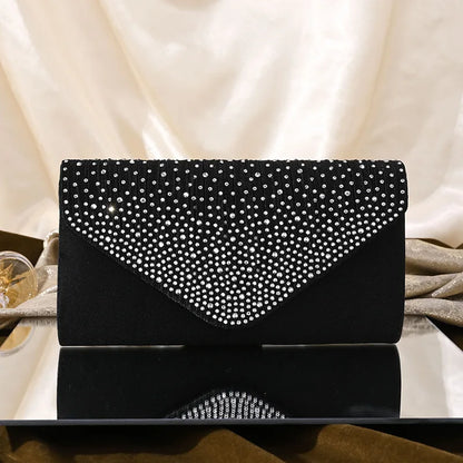 Sparkly Evening Handbag Detachable Chain Strap Parties Weddings Crossbody Bag