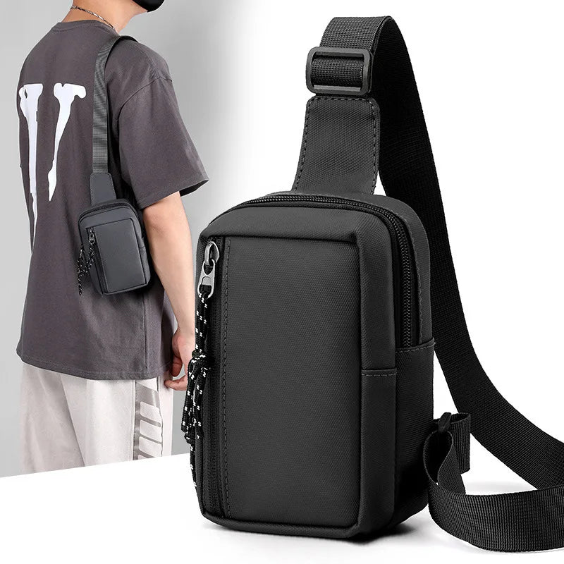 Men Purses Chest Bag Casual Mini Handbags 2022 S Nylon Small Male Cross Body Shoulder Messenger Bags
